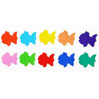 エヒメ紙工 型抜いろがみタックシール きんぎょ KATA-T17 1セット(1冊(20枚)×5)