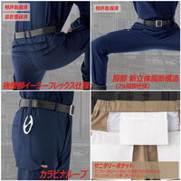 ミドリ安全 作業服 ベルデクセル 女性用 交織ストレッチ 帯電防止 パンツ VELS520 13 アイボリー 3126104806 1点（直送品）