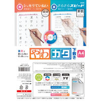 ソニック やわカタ下敷き A4 裏表で書き心地が切り替えられる SK-4092-T 3枚