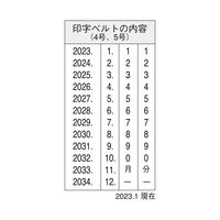 シヤチハタ 回転ゴム印 本西暦日付　5号明朝体 NFH-5M