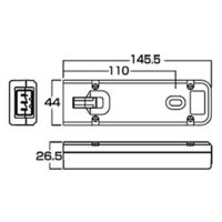 サンワサプライ サーバーラック用コンセントバー延長用アダプタ 15A用 ネジ＆フック仮固定穴付/RoHS指令対応 TAP-ME7051（直送品）