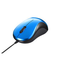 バッファロー 有線マウス(静音)　BSMBU100シリーズ　ブルー　3ボタン/ブルーLED式/静音　BSMBU100BL（直送品）