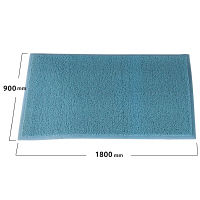 【車上渡し】アールエフヤマカワ エントランスマット 幅1800×奥行900mm ライトブルー RFEM-1890BL 1枚（直送品）