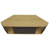 エイ・アイ・エス コーナーAVボード120 ナチュラル＆ブラック 幅1200×奥行395×高さ440mm AV-CORN120 NA 1台（直送品）