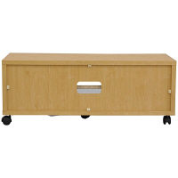 エイ・アイ・エス ガラス扉付きフリーラックL ナチュラル 幅850×奥行350×高さ325mm GDR-3L NA 1台（直送品）