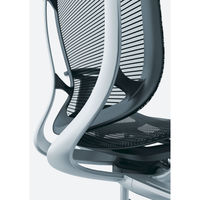 CC83GR FPD9 オカムラ コンテッサ セコンダ 可動肘 座クッション ハイバック シルバーフレーム ブラックボディ イエロー 1脚（直送品）