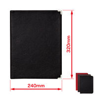 メニューファイル（A4窓枠表紙付きタイプ・4頁） MN-110-BK オープン工業（直送品）