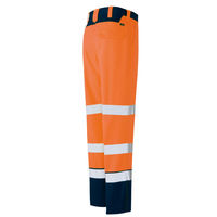 アイトス ワークパンツ（ノータック） ハイパーオレンジ×ネイビー 6L 2720-093 1着（直送品）