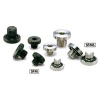 鍋屋バイテック フランジ付き六角穴付きスクリュープラグ SFMS-M5（直送品）
