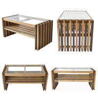 B.Bファニシング FOREST（フォレスト）センターテーブルウォールナットブラウン 幅840×奥行405×高さ380mm FOCT-840WB 1台（直送品）