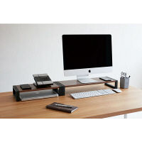 キングジム 木製デスクボード ロング・ロータイプ 幅600mm WD600Lチヤ 1台（取寄品）