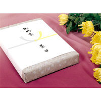 ササガワ OA対応のし紙(熨斗紙) 本中(切手)判 黄水引 京 2-247 1セット(1冊(100枚)×5)