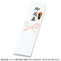 ササガワ 札紙 花結び 御歳暮字入 28-507 1セット(1冊(100枚)×10)