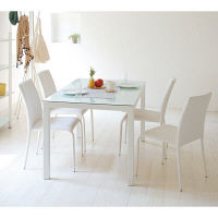 【軒先渡し】 関家具 TOCOM アルガノ 4 ホワイト 幅1350×奥行800×高さ710mm GDT-7631 1台（直送品）