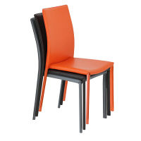 【軒先渡し】関家具 TOCOM BRIGHT ブライト スタッキングチェア ベージュ PVC TDC-9766 1セット（2脚入）（直送品）