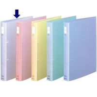 コクヨ ポップリングファイル B5タテ 2穴 150枚とじ 透明 クリア フ-P421NT 1セット(5冊)