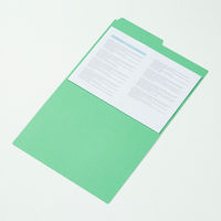 コクヨ 1/2カットフォルダー(カラー) A4 第1見出し A4-2F-1G 1セット(50冊)