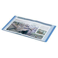 コクヨ クリヤーブック固定式・横入れ A4縦 10枚 青 ラ-810B 1セット(10冊)