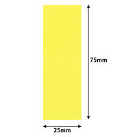 コクヨ タックメモ 蛍光色 付箋 75×25mm メ-1303N-Y 1セット（20冊：2冊入×10パック）