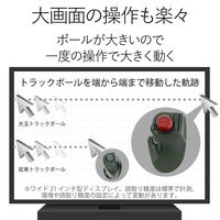 トラックボールマウス 有線 8ボタン 人差し指 大型ボール 直径52mm パームレスト搭載 ブラック M-HT1URBK エレコム 1個