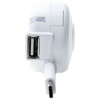 エレコム 車載充電器(3A・巻取りType-C&USB) MPA-CCC04WH 1個