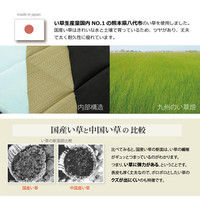 【車上渡し】SEKI い草健康チェア ブラック コンパクト 245068 1脚（直送品）