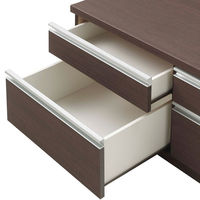 【軒先渡し】フナモコ NEW LATTICE 　ローチェスト　 リアルウォールナット 幅1096×奥行448×高さ476mm FLD-110S 1台（直送品）