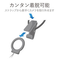 エレコム デジタルカメラネックストラップ/グラフギア/黒 DGS-010BK