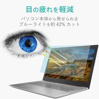 液晶保護フィルム ブルーライトカット 15.6W型 (344mm×194mm) EF-FL156WBL エレコム 1個（直送品）