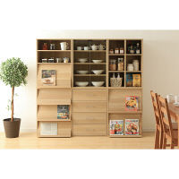 アイリスオーヤマ Collanシリーズ フリーラック ナチュラル 幅590×奥行409×高さ836mm CFR-9060 1台（直送品）