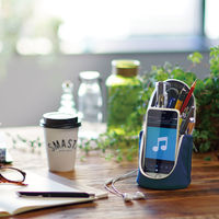 ソニック スマ・スタ 立つペンケース ブルー FD-7041-B 1個