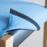 【車上渡し】AMOCC（アモック） カジュチェア ホワイトオーク無垢 ブラック格子 CK202（WOL）-615BL 1脚（直送品）