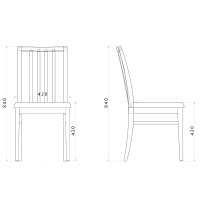 【車上渡し】AMOCC（アモック） シンプソンチェア ホワイトオーク無垢 杢グリーン SMC-050（GR） 1脚（直送品）