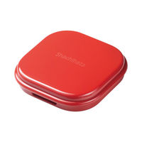 シヤチハタ 速乾シヤチハタ朱肉 コンパクトタイプ 40号 赤 MQC-40-2 1個