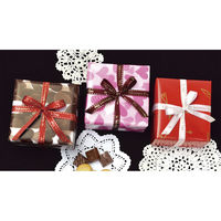 ササガワ リボン バレンタイン 茶 50-338 1巻(10m巻)