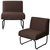 B.Bファニシング NOVEMBER（ノーベンバー） 1Pソファー 麻風 ブラウン 1人掛 NVS-1P HBR 1台（直送品）