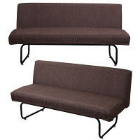 B.Bファニシング NOVEMBER（ノーベンバー） 2Pソファー 麻風 ブラウン 2人掛 NVS-2P HBR 1台（直送品）