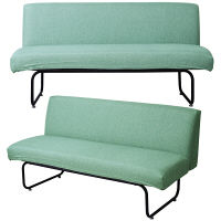 B.Bファニシング NOVEMBER（ノーベンバー） 2Pソファー 麻風 グリーン 2人掛 NVS-2P HGR 1台（直送品）