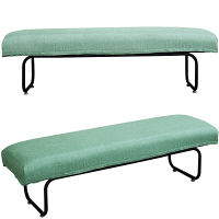 B.Bファニシング NOVEMBER（ノーベンバー） ベンチ 麻風 グリーン 幅1125×奥行380×高さ390mm NVS-B HGR 1台（直送品）