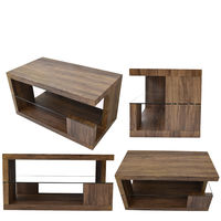 B.Bファニシング SAND（サンド） センターテーブル ブラウン 幅750×奥行400×高さ390mm SNCT-75BR 1台（直送品）