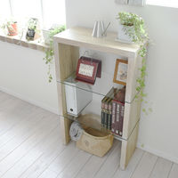 B.Bファニシング SAND（サンド） 3段ラック ホワイト 幅600×奥行280×高さ1015mm SNR-60WH 1台（直送品）