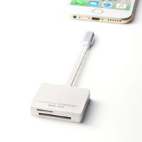 サンワサプライ Lightningカードリーダー ADR-IPLSDW 1個（直送品）