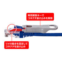 サンワサプライ 抜け止めセキュリティロックモジュラーカバー ブルー ADT-MCSL-BL（直送品）