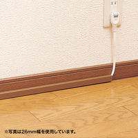 サンワサプライ ケーブルカバー(角型、ブラウン) CA-KK33BRN 1個
