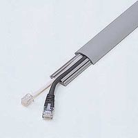 サンワサプライ エコケーブルカバー(グレー) CA-R50ECGY 1個