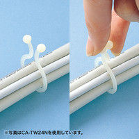 サンワサプライ ケーブルタイ（ツイスト） CA-TW18N 1セット（25個入り）（直送品）