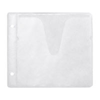 サンワサプライ ブルーレイディスク対応不織布ケース（リング穴付き・50枚入り・ホワイト） FCD-FRBD50W 1セット（50枚入）（直送品）