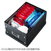 サンワサプライ 組み立て式DVD BOX （ブラック） FCD-MT4BK 1個（直送品）