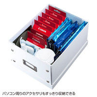 サンワサプライ 組み立て式DVD BOX （ホワイト） FCD-MT4W 1個（直送品）