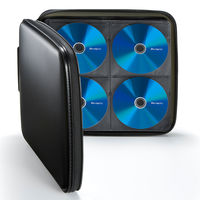 サンワサプライ ブルーレイディスク対応セミハードケース(160枚収納・ブラック) FCD-WLBD160BK 1個